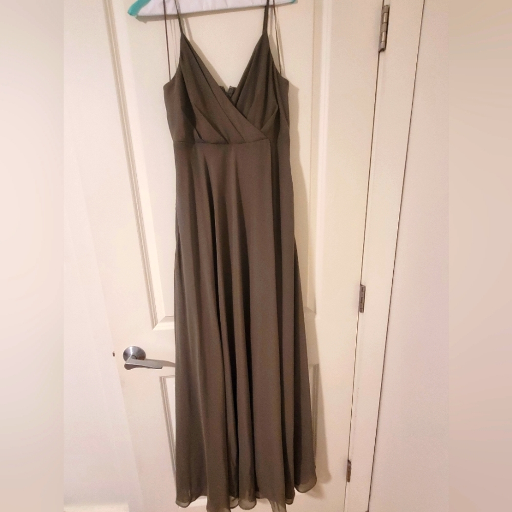Birdy Grey moss green bridesmaids/formal dress